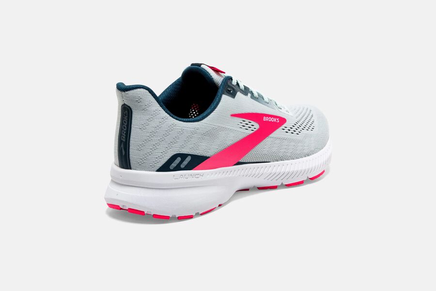 Brooks Launch 8 Road Running Shoes - Womens - Grey/Pink - KF4709261